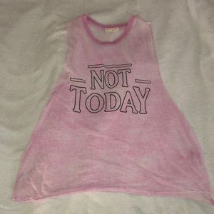 Urban Nation Not Today Muscle Tank Top